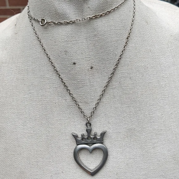 Vintage 1970s Luckenbooth Pendant in PEWTER by David William Harkison - Picture 6 of 6